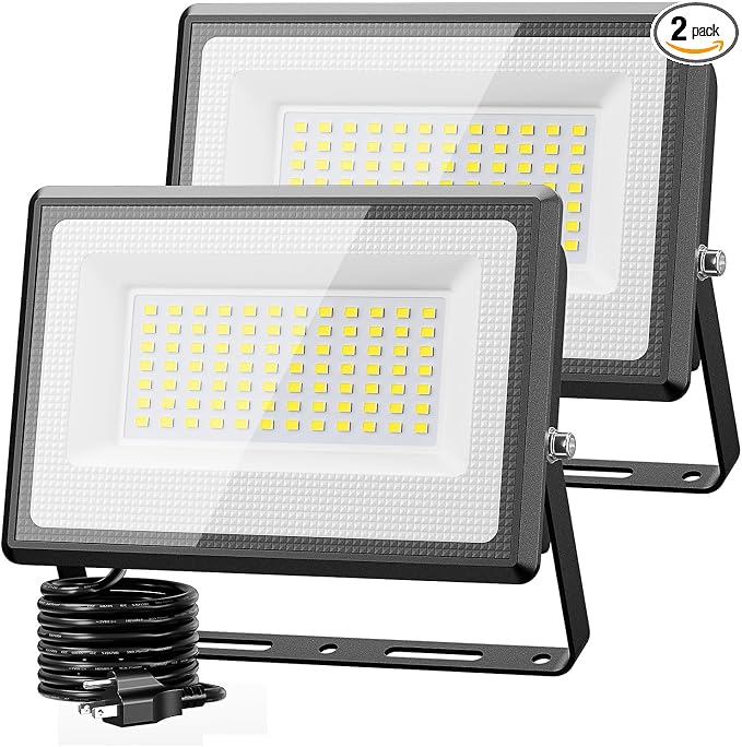Olafus 2 Pack 90W LED Flood Light Outdoor, 9000LM Super Bright LED Work Lights by Olafus