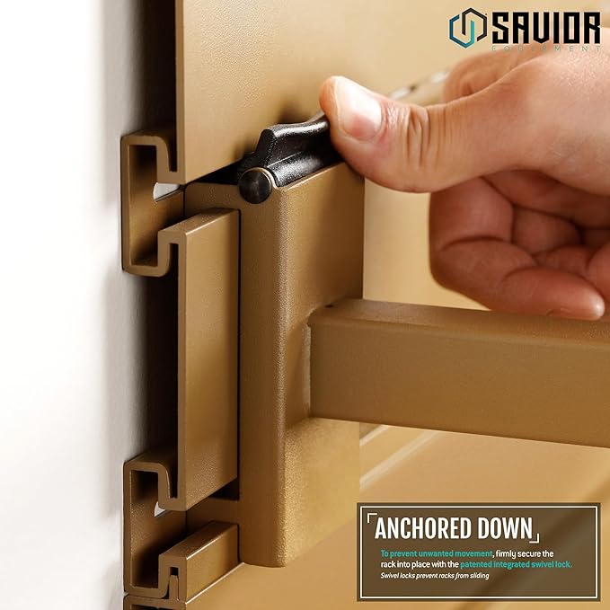 Savior Equipment Wall Rack System Tactical Universal Pistol Holster Holder - Image 4