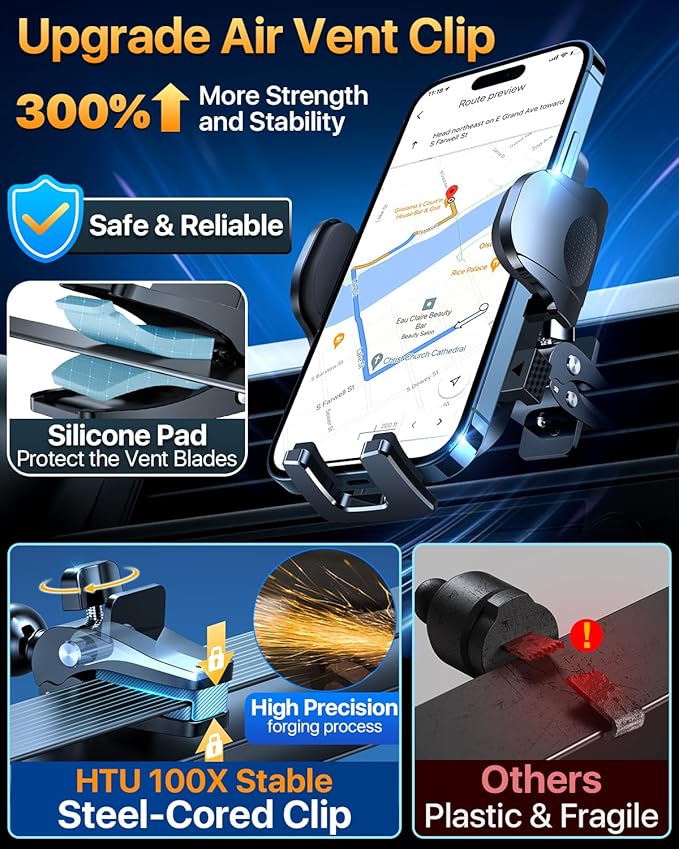 【98+LBS Strongest Suction & Military-Grade】Ultimate Car Phone Mount【Patent & - Image 7