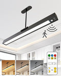 Rechargeable Motion Sensor Ceiling Light, Full Metal Pendant Lights, Battery by LYTARALightsExpertInOut