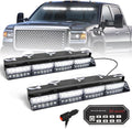 HLauto 604N Emergency Dash Strobe Lights: 2x16.8 inch White Security Light by HLauto
