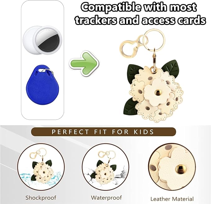 BORKUANA Leather Keychain Holder Case Compatible - Image 4