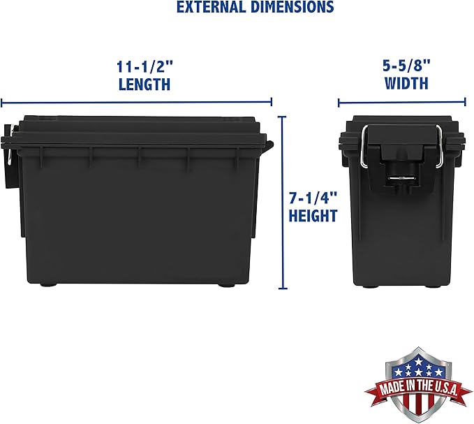 Sheffield Ammo Storage Box, .30 Cal Stackable | Water and Dust Resistant | - Image 2