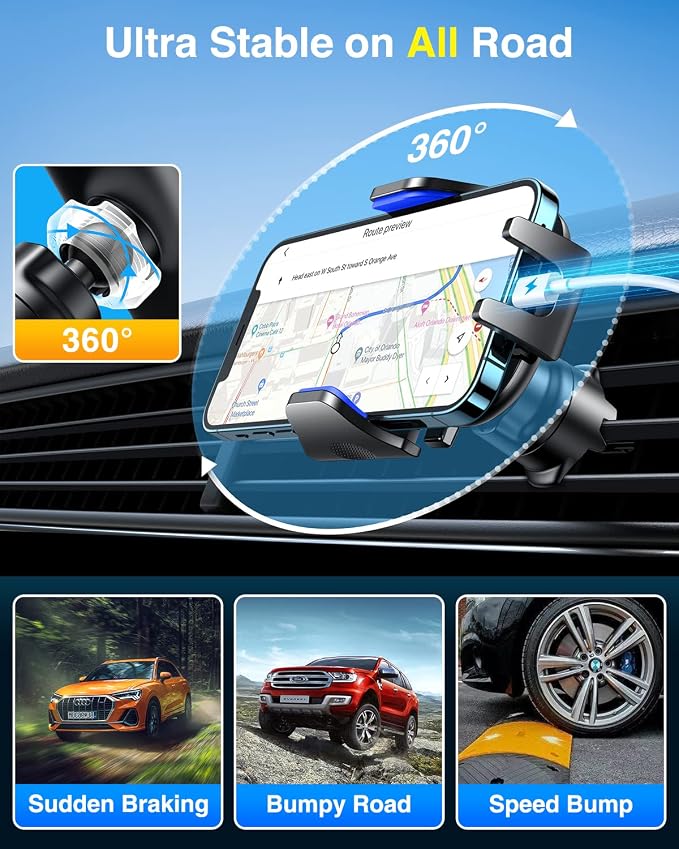 VANMASS Car Phone Holder Cell Phone Mount - Image 8