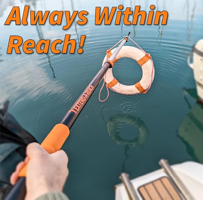 Boat Hook for Docking with Telescoping Extension Pole // Durable, Lightweight - Image 4