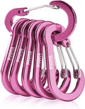 Booms Fishing CC1 Multi-Use Carabiner Clip, 6 Pack Small Caribeener Clips by BoomsFishing