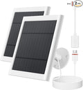 Solar Panel for Rings Camera White 2pack 4W Solar Charger Compatible by Paodekua