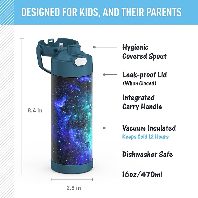 THERMOS FUNTAINER 16 Ounce Stainless Steel Vacuum Insulated Bottle - Image 2