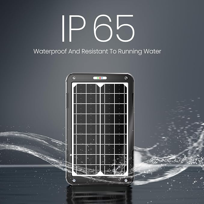 POWOXI 12V Solar Car Battery Charger: 15W Solar Panel Kit Battery Trickle - Image 5