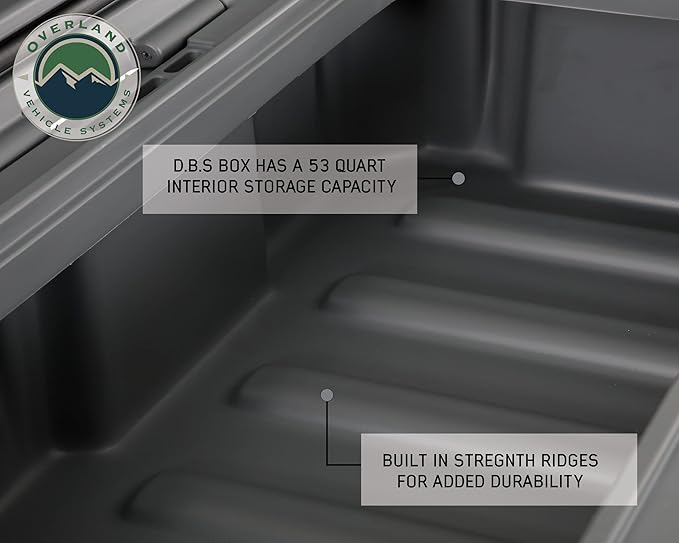 Overland Vehicle Systems 40100001 Dark Gray 53 QT Dry Box Storage - Image 4