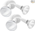 LUTEC 2 Pack Adjustable Twin Par Holder Outdoor Flood Lights, Switch Controlled by LUTEC