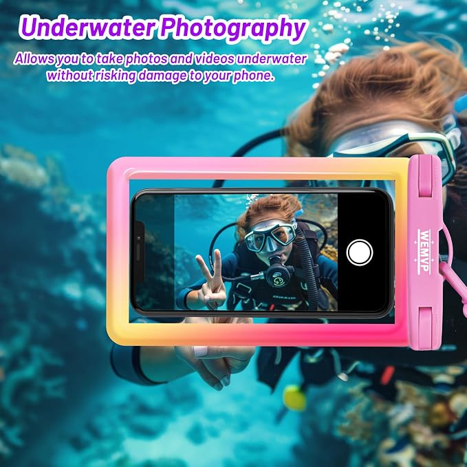 Personalized Initial Waterproof Phone Pouch Case - Image 5