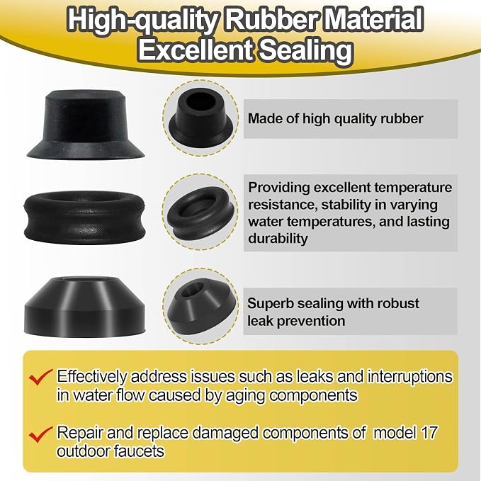 RK-17MH Outside Faucet Repair Kit Metal Handle Compatible - Image 6