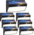 7 Pack 368 LED Solar Lights Outdoor Motion Sensor, Solar Fence Light by Peasur