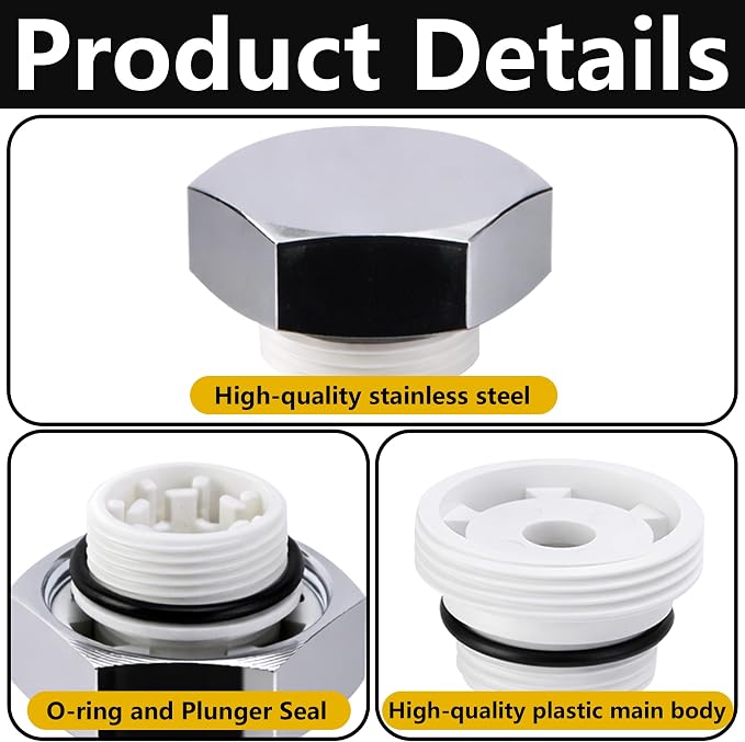 2 Pack Vacuum Breakers Outside Faucet, Stainless Steel Vacuum Breaker Repair - Image 3