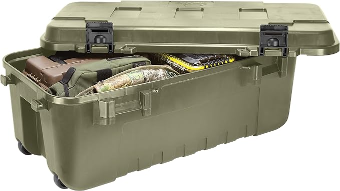 Plano Storage Trunk with Wheels, Lockable Storage Box, Rolling Airline Approved - Image 2