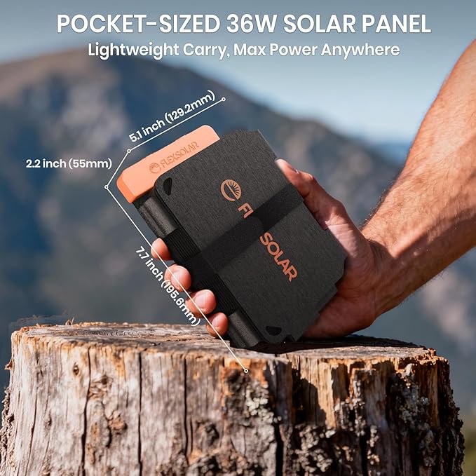 FlexSolar 36W Ultra-Portable Solar Panel Charger - Image 6