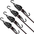 1/4" Ratchet Tie Down Straps, Heavy Duty Kayak Pulley System by ELUFAH