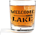 Nogrit Lake House Decor Gifts Whiskey Glasses 10 Oz, Welcome to the Lake by Nogrit