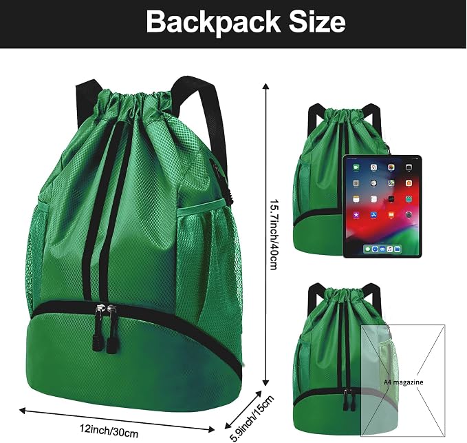 Hoedia Sports Drawstring Backpack - Image 2