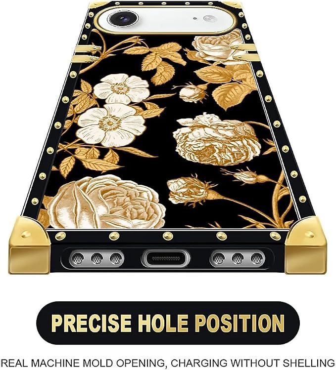 for iPhone 17 Air Case Luxury Golden Decoration - Image 5