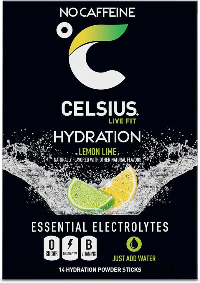 CELSIUS Hydration™ Lemon Lime, Sugar Free Electrolyte Hydration Drink Mix - Image 5