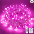 JMEXSUSS 33ft 100 LED Pink Battery Operated Lights by JMEXSUSS
