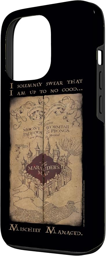 iPhone 13 Pro Harry Potter Marauder's Map Words Case - Image 2
