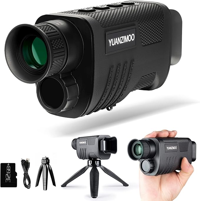 Upgraded Night Vision Monocular Digital Infrared Monocular Telescope by YUANZIMOO