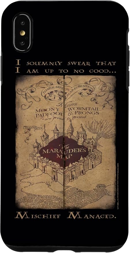 iPhone XS Max Harry Potter Marauder's Map Words Case by HarryPotter
