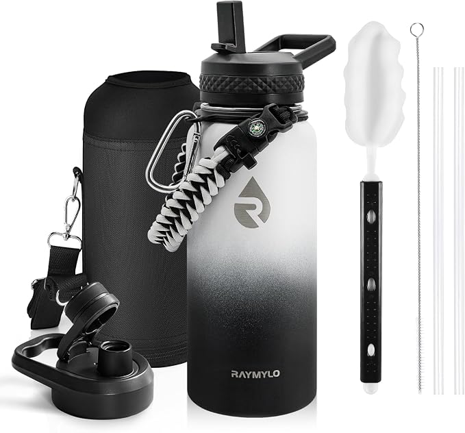 RAYMYLO Insulated Water Bottle 32 oz, Triple Wall Vacuum Stainless Steel by RAYMYLO