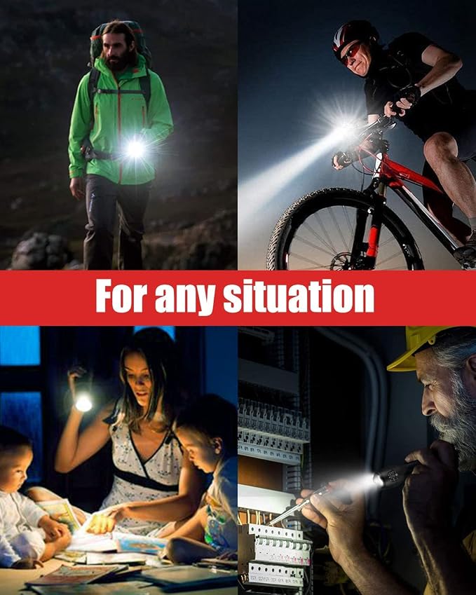 Victoper LED Flashlight 6 Pack, Bright 2000 Lumens Tactical Flashlights High - Image 7