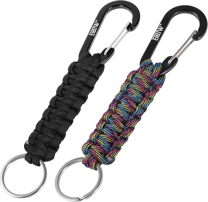 EOTW Paracord Keychain for Men Women Paracord Carabiner Backpack Keychain by EOTW