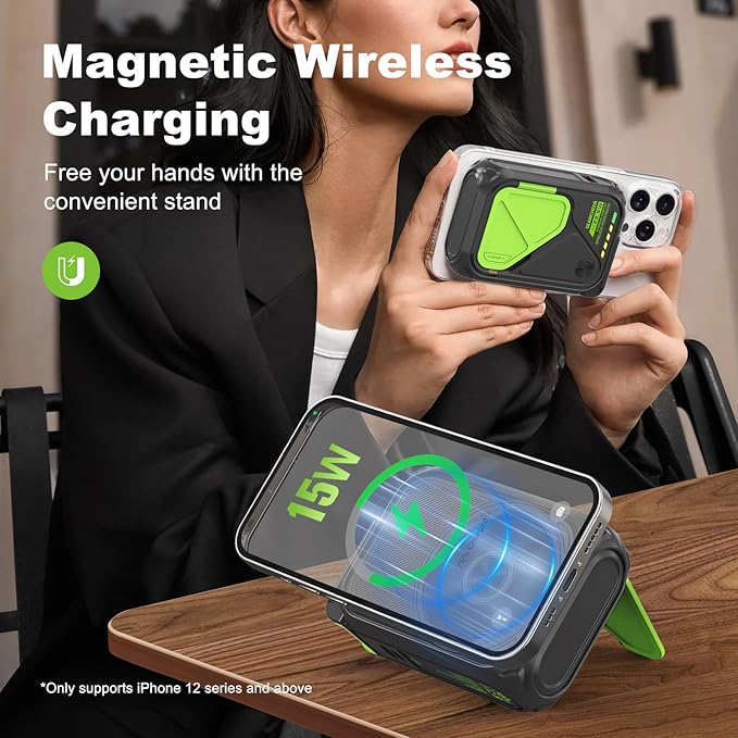 SEANCHEER P05 Portable Charger, Magnetic Power Bank, Small Wireless PowerBank - Image 3