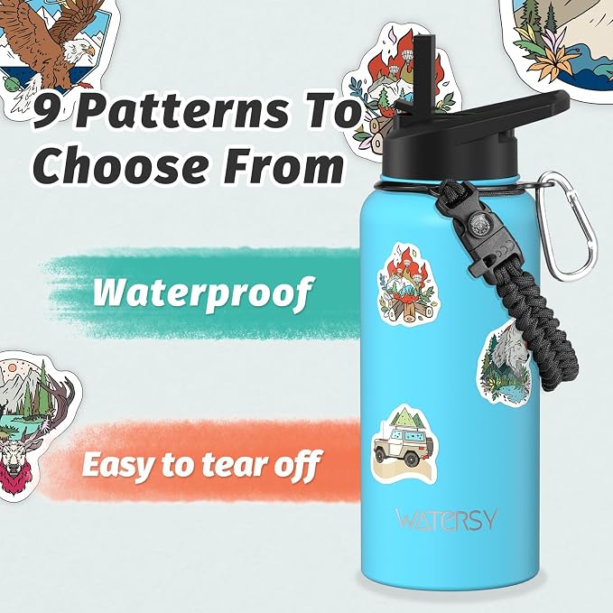 32oz Insulated Water Bottle, BPA Free&Leak Proof, Stainless Steel Water Flask - Image 4