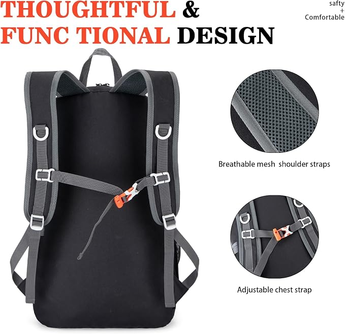 BAGPARKK Hiking Backpack, Large 35L Travel Backpacks - Image 4