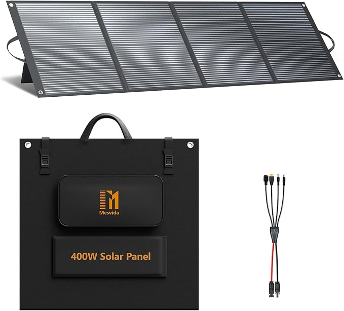 400 Watt Portable Solar Panel IP68 Waterproof ETFE 41V MC4 Output Solar Panels by Mesuvida