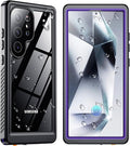 SPIDERCASE Upgraded for Samsung Galaxy S24 Ultra Case Waterproof, Built-in by SPIDERCASE