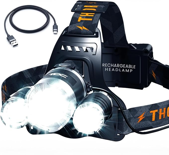 TDC Head Lamp Led Rechargeable Super Bright by TDC