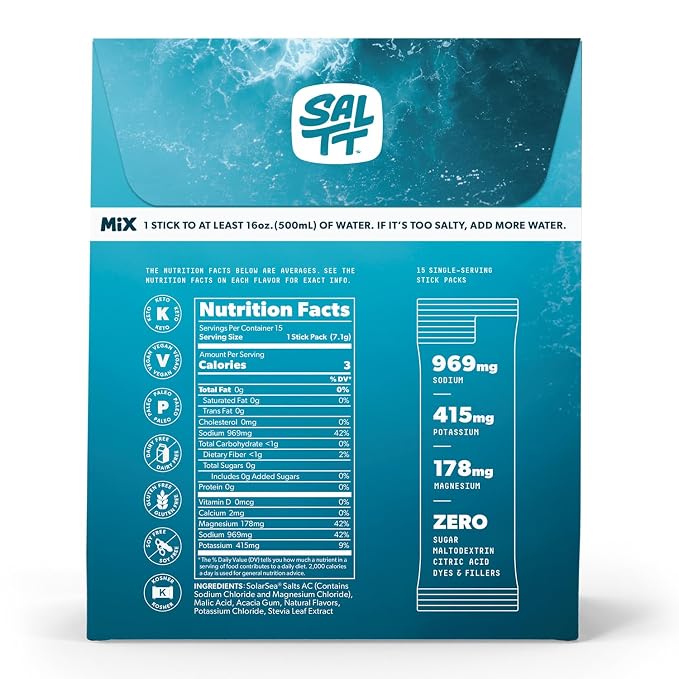SALTT Electrolytes Powder Packets, All Things Mixed Variety Pack - Image 2
