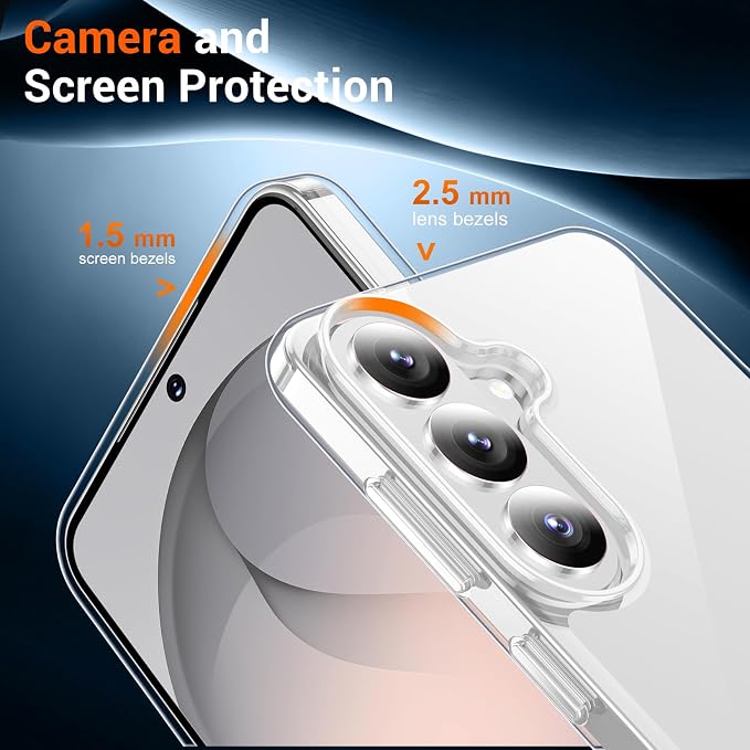 Temdan Designed for Samsung Galaxy S26 Plus Case Clear, Built-in Invisible - Image 4