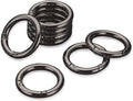 Gkeygo Key Ring Clip, 1 Inch Keychain Rings, 8 Pack Round Carabiner Clip by Gkeygo