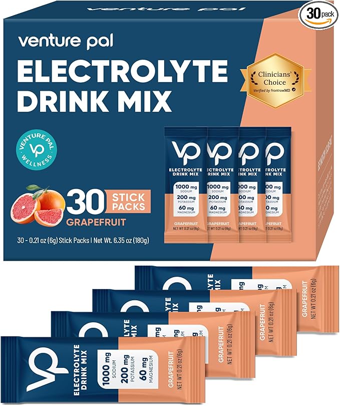 Venture Pal High Sodium Sugar Free Electrolytes Powder Packet by VenturePal