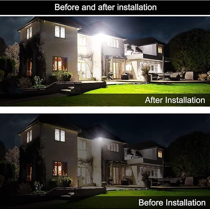 2Pack LED Flood Light Outdoor, 250W LED Work Light 26500lmwith 6FT US Plug - Image 4