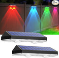 LIANGLOME Solar Fence Lights Outdoor, 2PK RGB Solar Lights by LIANGLOME