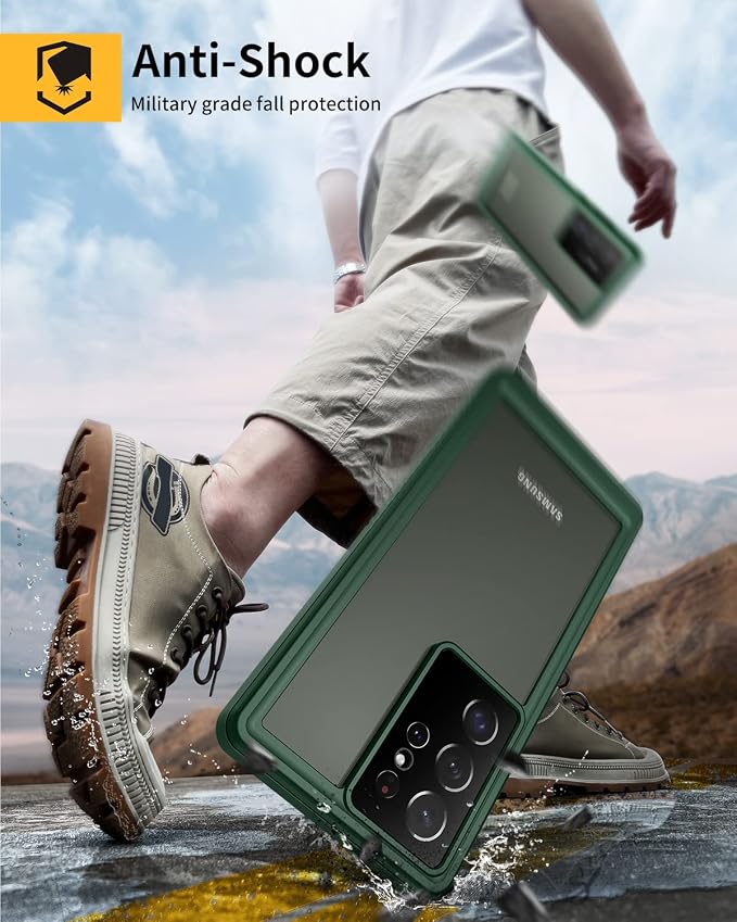 Lanhiem for Samsung Galaxy S23 Ultra Case, IP68 Waterproof Dustproof Case - Image 6