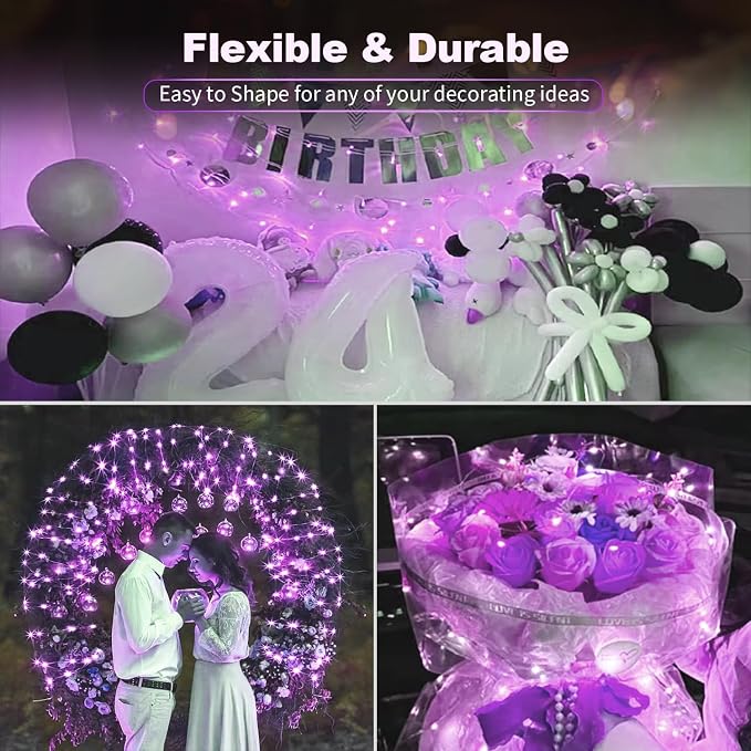 20 Pack LED Fairy Lights Battery Operated, 3 Features Blinking Slowly Blinking - Image 3