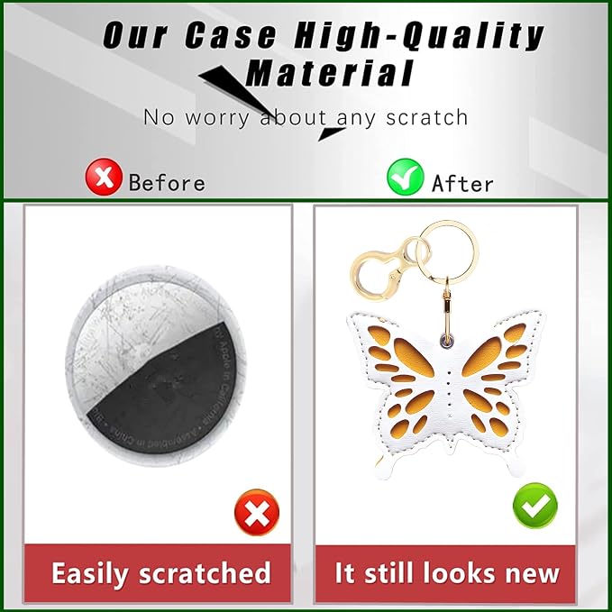 BORKUANA Leather Keychain Holder Case Compatible - Image 3