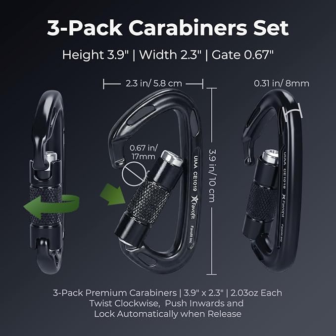 UIAA Certified 25kN-42kN Climbing Carabiners - Image 6