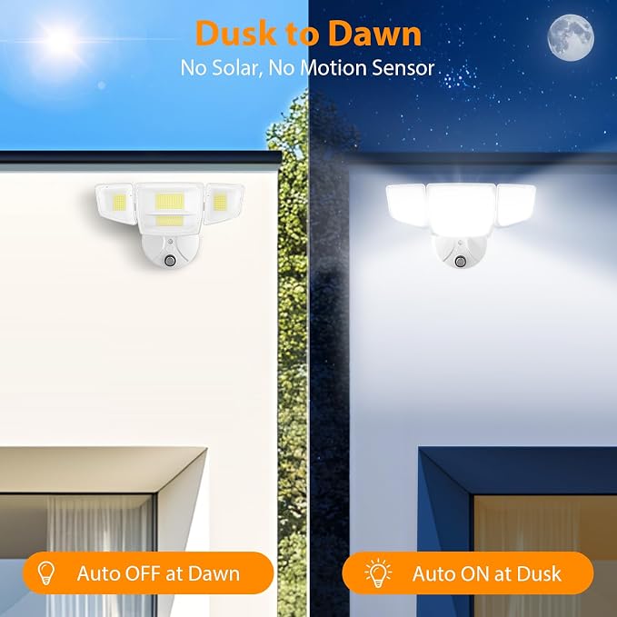 Abovizo 90W Dusk to Dawn Outdoor Light, 000LM 6500K LED Flood Lights Outdoor - Image 4
